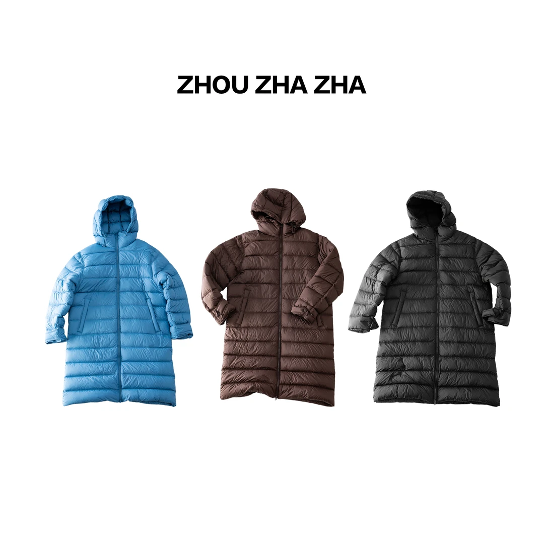 【周炸炸】90鸭绒 排骨羽绒服中长款保暖廓形大被子羽绒外套#254385