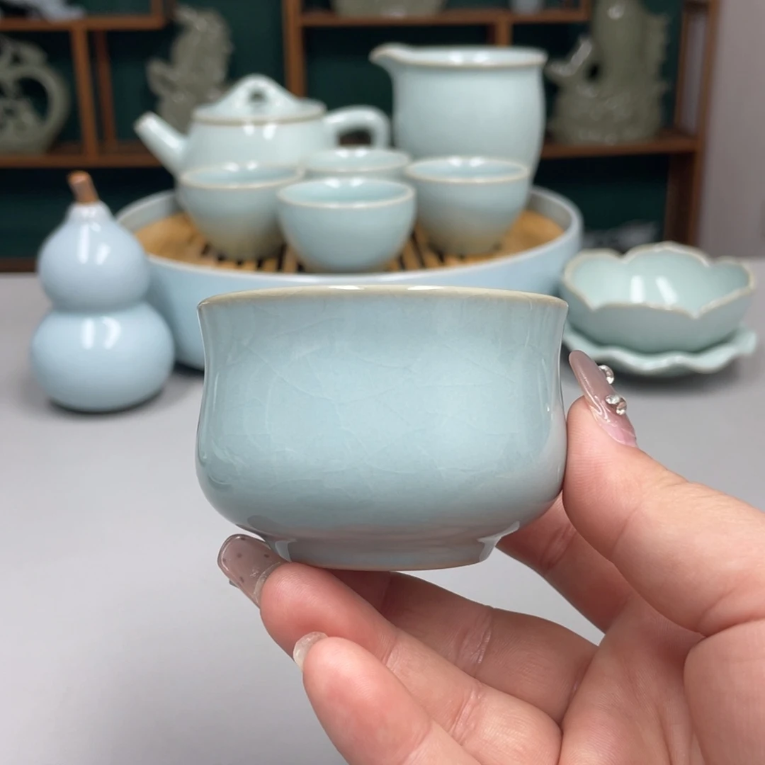 瓷如意杯张君老师带礼盒