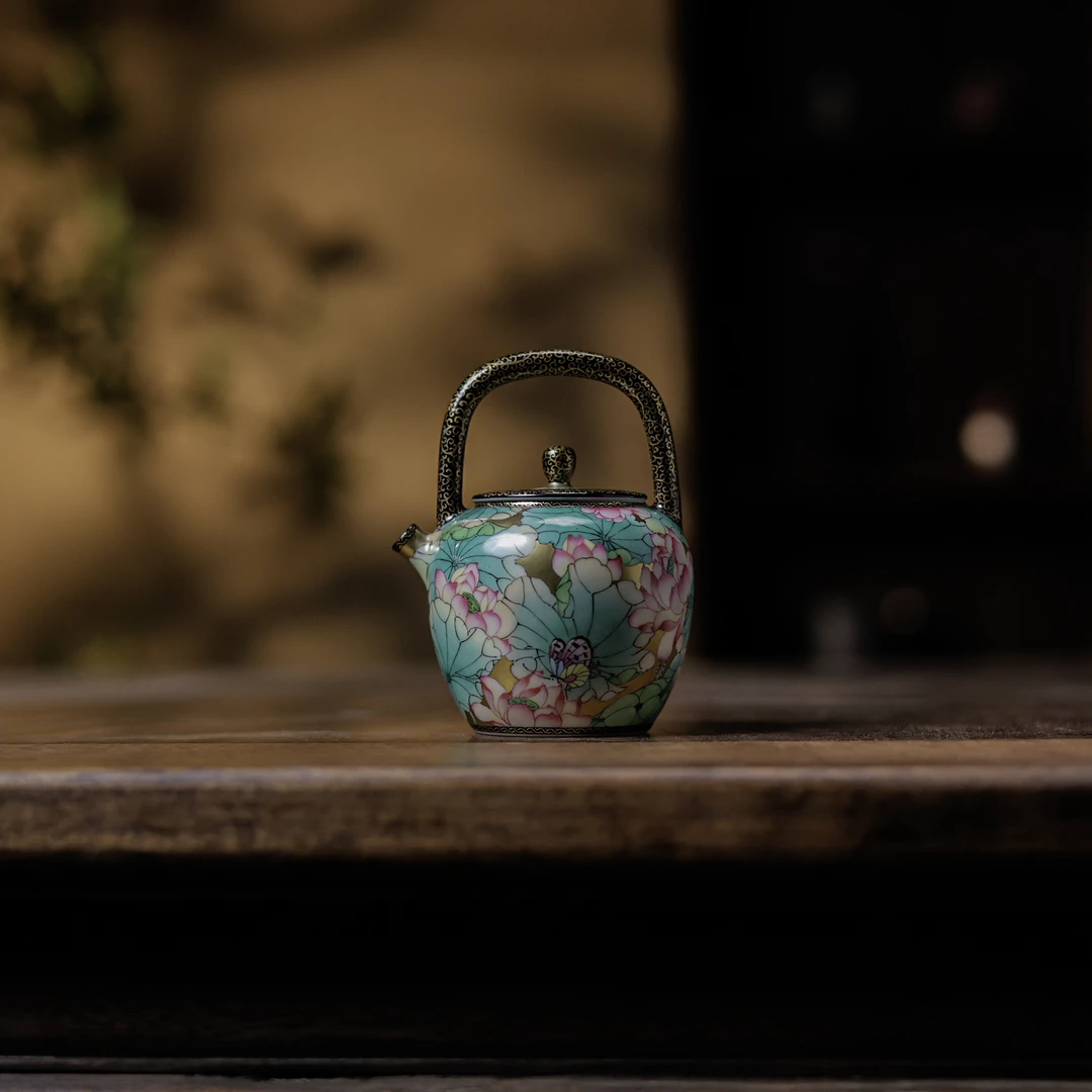 【梵田里】1华隐荷花壶-130ml（华隐梵田S1001）