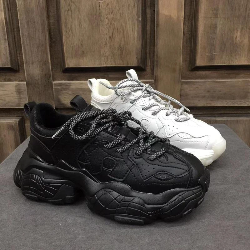 老爹鞋女潮春秋韩版厚底增高网红加绒运动鞋女小白鞋超火