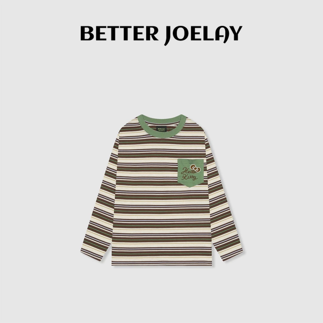 BETTER JOELAY-【养只凯蒂】百搭时尚长袖T恤个性卡通慵懒ZZ3719