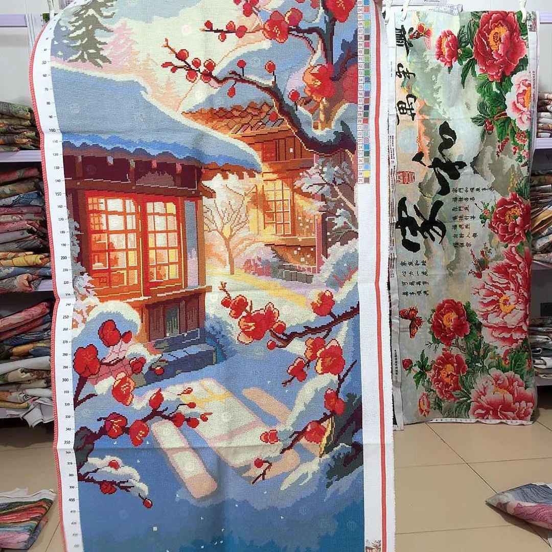 棉十字绣成品出售