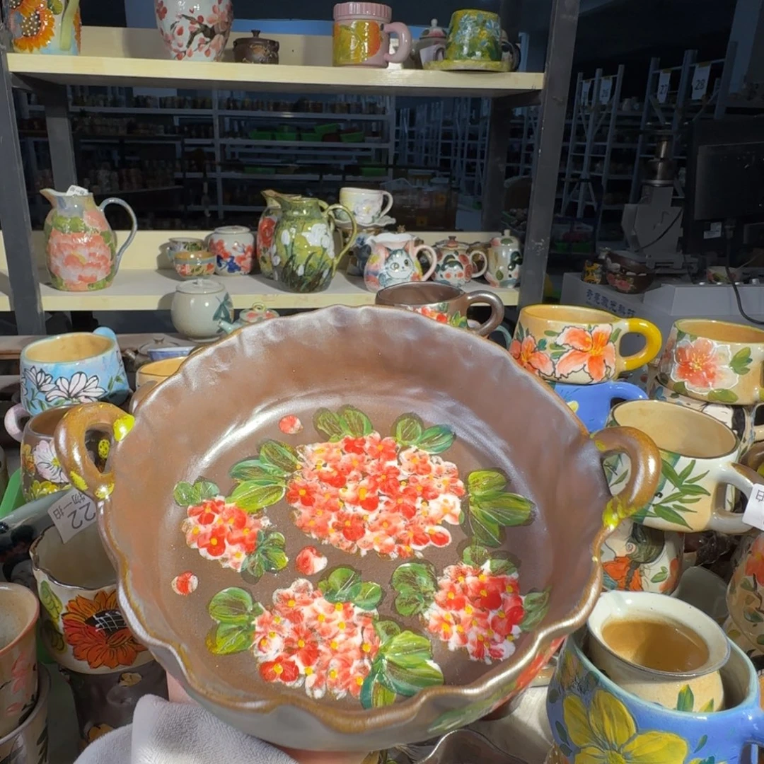 紫砂景德镇手工陶瓷釉下彩正品106