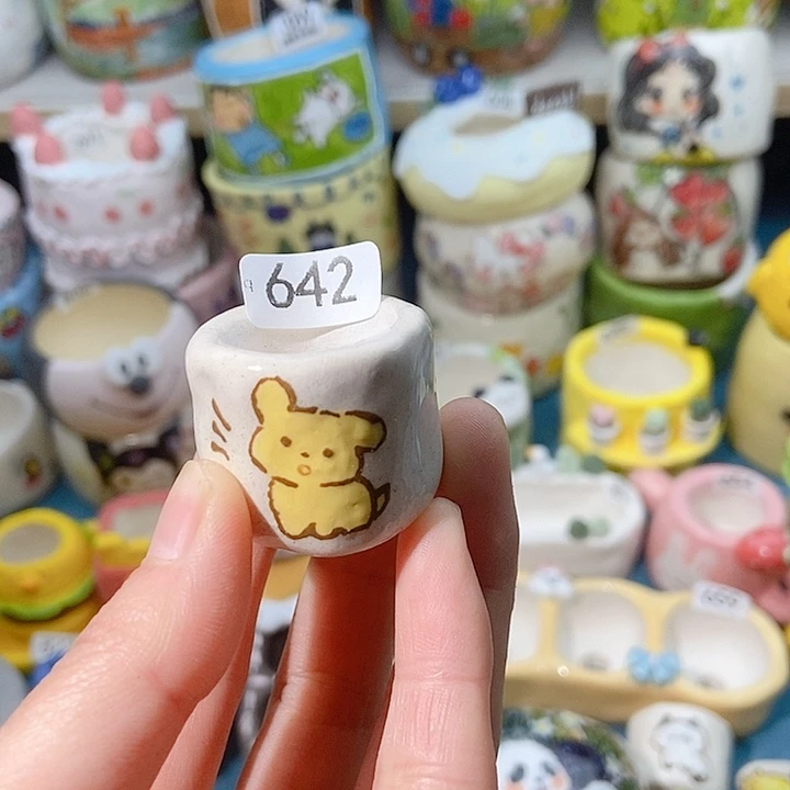 大舅手工手绘盆642