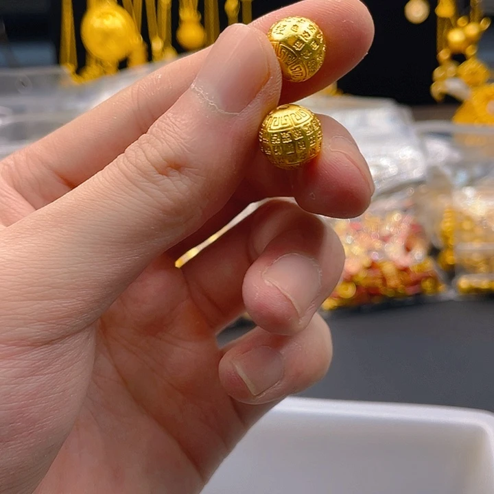 无铜合金心经珠子1个