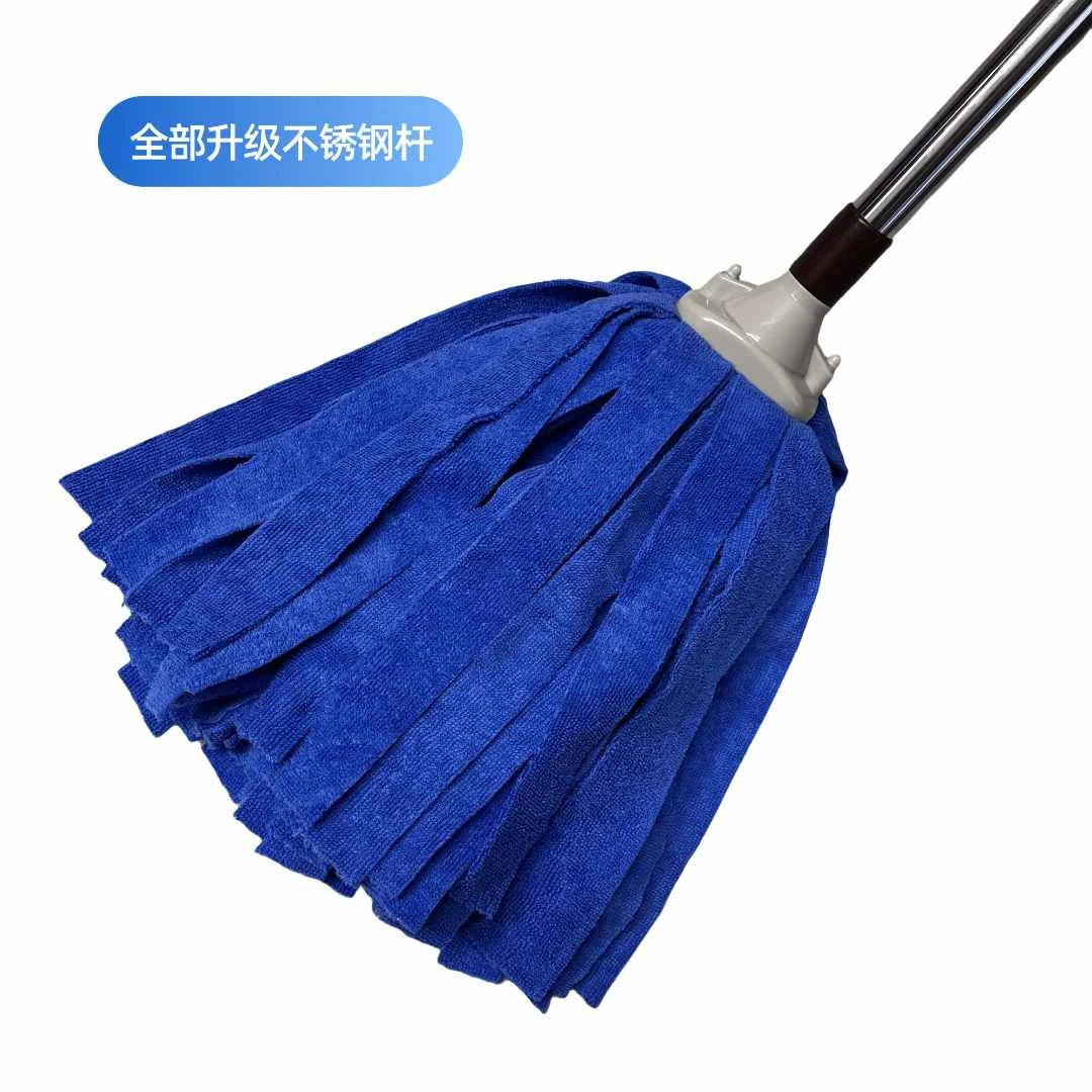 老边纯手工毛巾拖把传统家用超吸水老式拖布干湿两用圆头水墩布