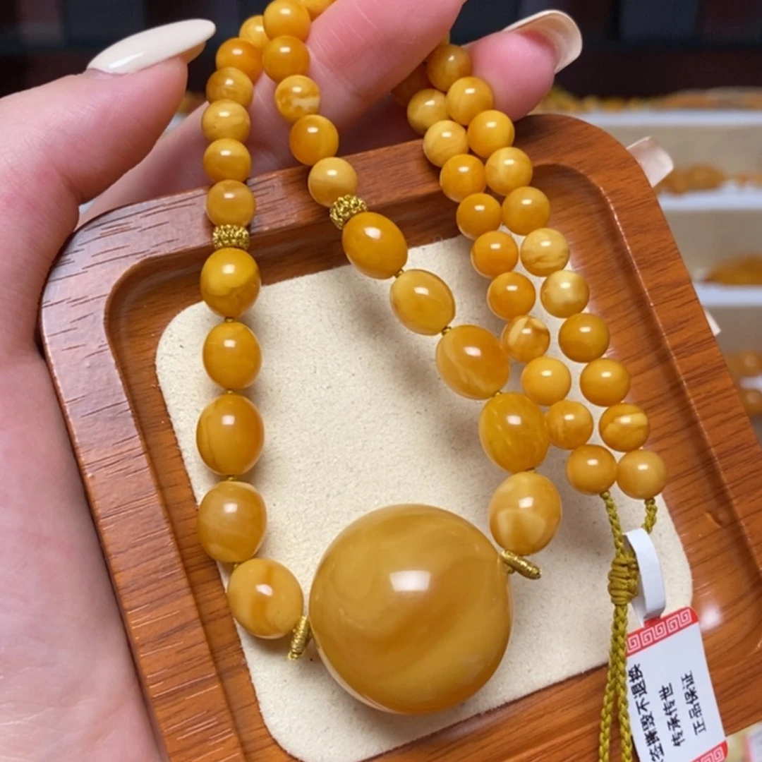 【闪购商品】未镶嵌颈饰蜜蜡项链