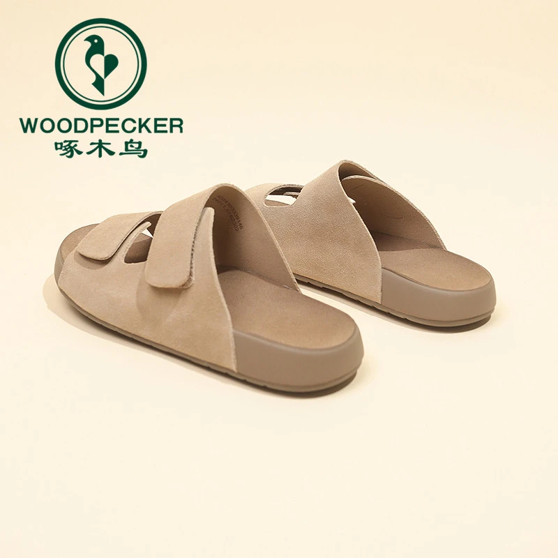 啄木鸟软底拖鞋女夏季勃肯凉鞋2025新款配裙子外穿半拖厚底凉拖鞋