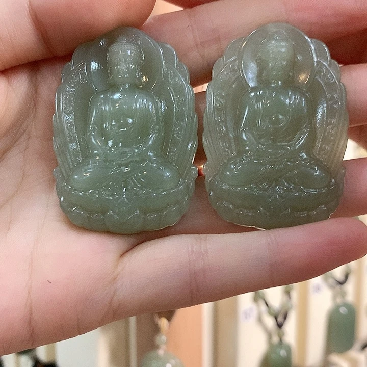 和田玉未镶嵌颈饰默*