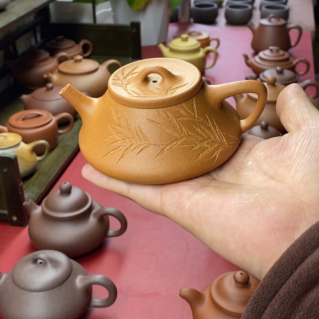 茶壶紫砂紫砂石瓢