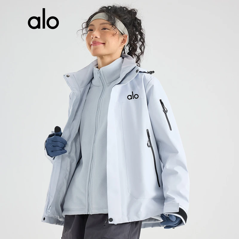 【官方正品】冲锋衣三合一可拆卸男女加绒加厚户外运动登山露营外套