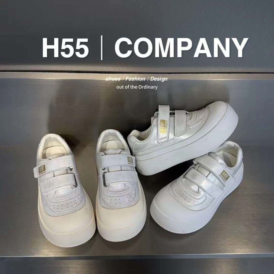 【一只璐甄选】D224-H55-25new翻糖奶酪魔术贴珠光欧包鞋18-2227