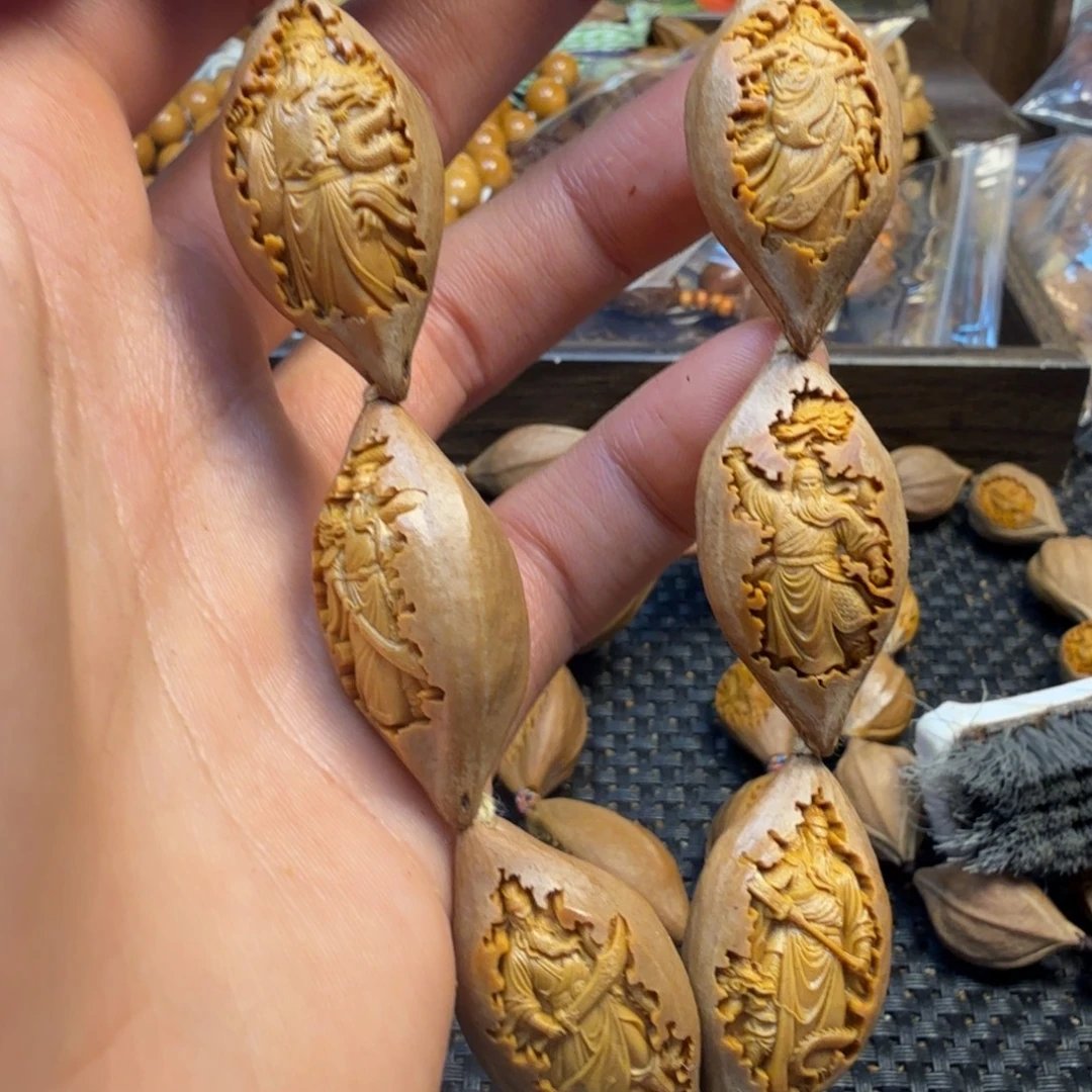 橄榄核手串/手链御龙关公