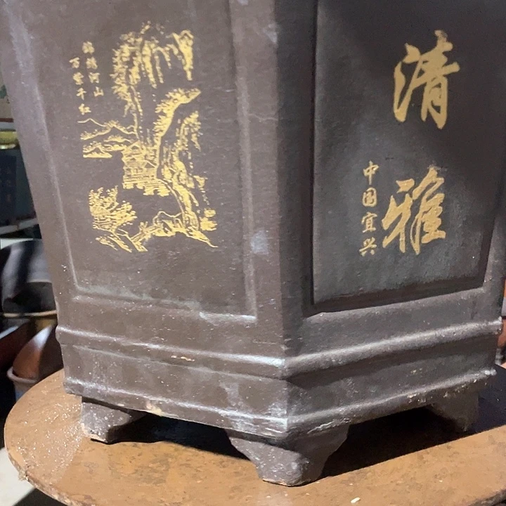 黑色清雅六方大号