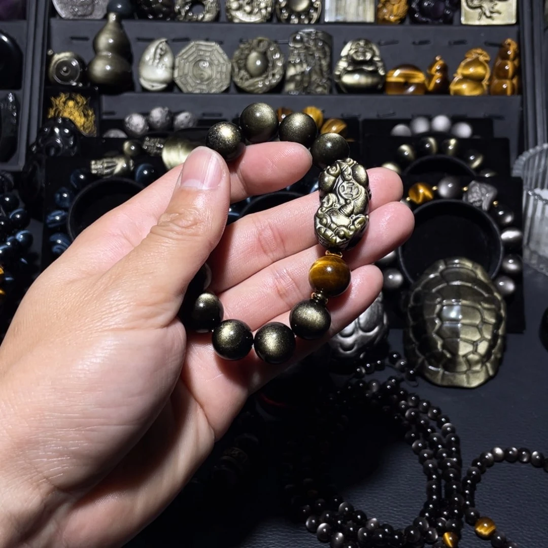 未镶嵌黑曜岩珠宝奇石随*