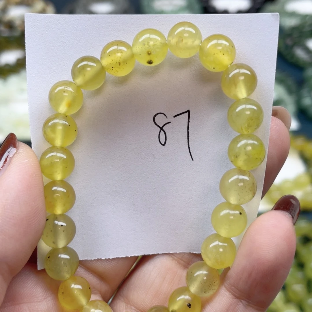 未镶嵌蛇纹石玉手链