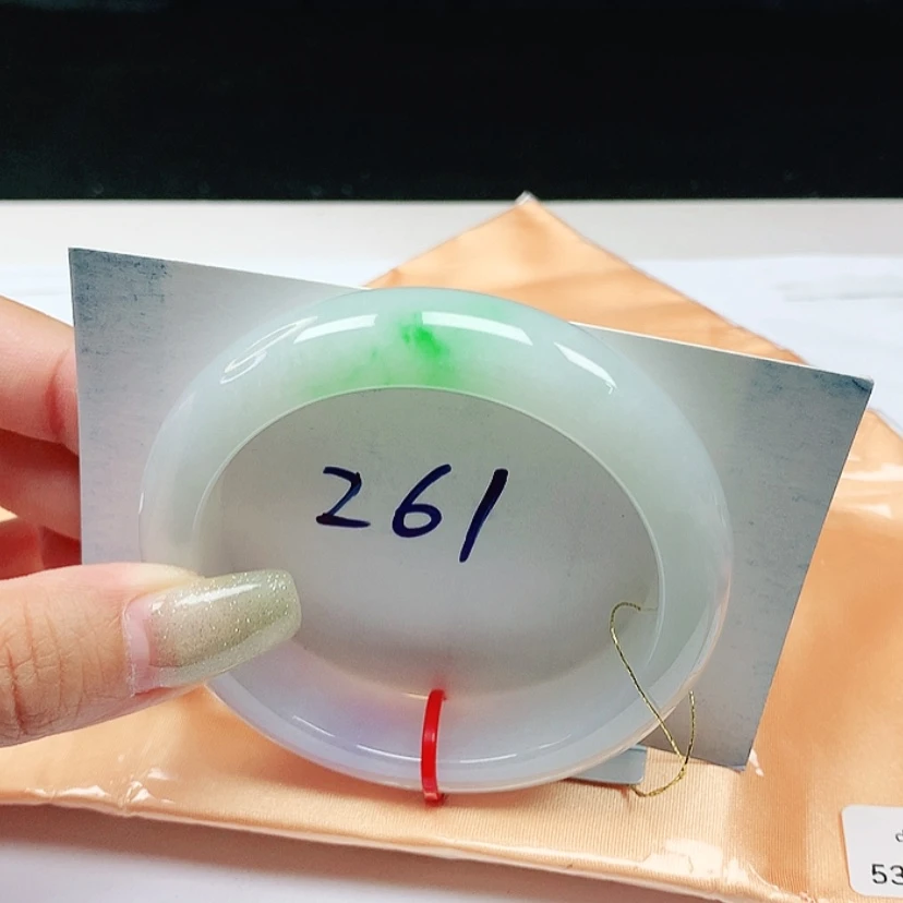 【闪购商品】翡翠手镯未镶嵌 正圈53+