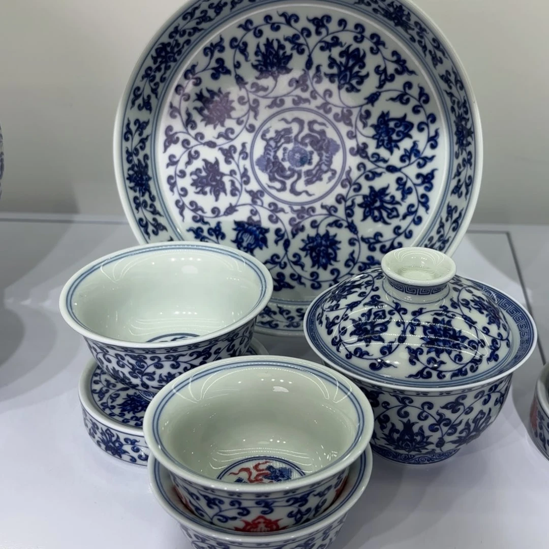 普***。景德镇陶瓷六件套