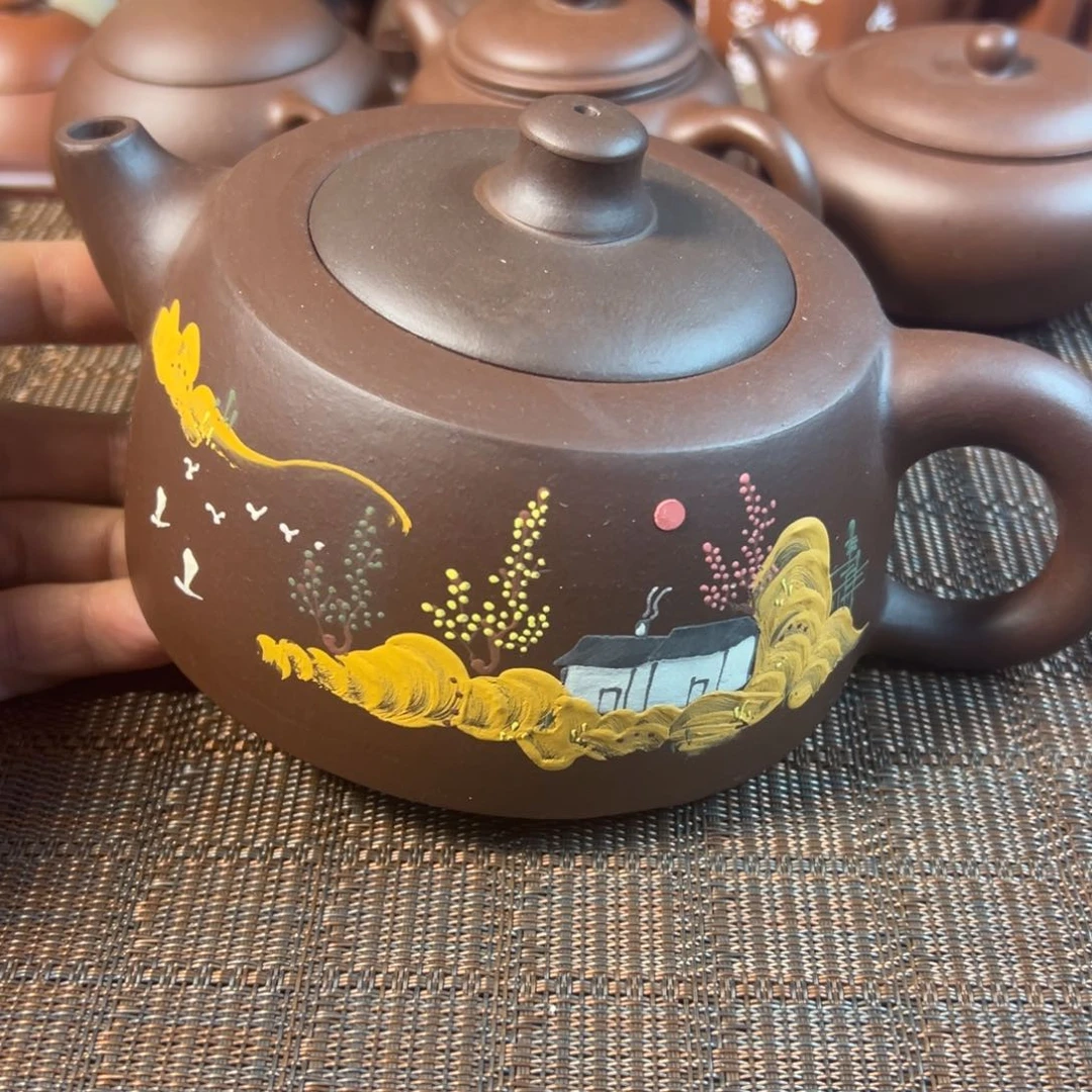 紫砂茶壶宜兴原矿紫砂壶450毫升容量