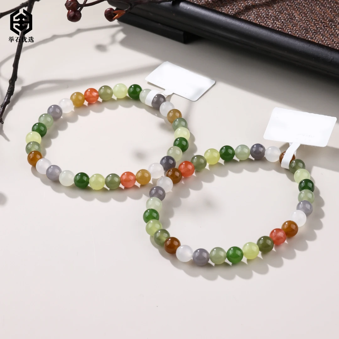 【举石优选】S0705-S101-32和田玉手串（一件/多样性发/约5.5mm+）E