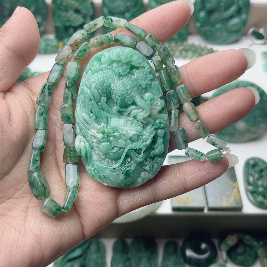 林***酒独山玉未镶嵌挂件定制赠链子加工编织