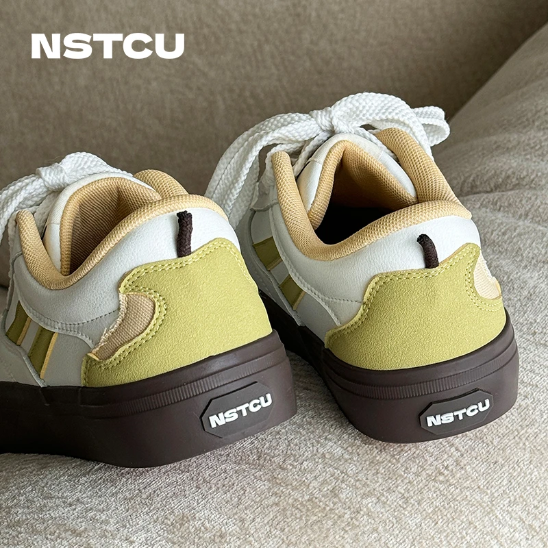 NSTCU·【一口香梨】2026年春季新品休闲百搭鞋原创设计厚底小众板鞋
