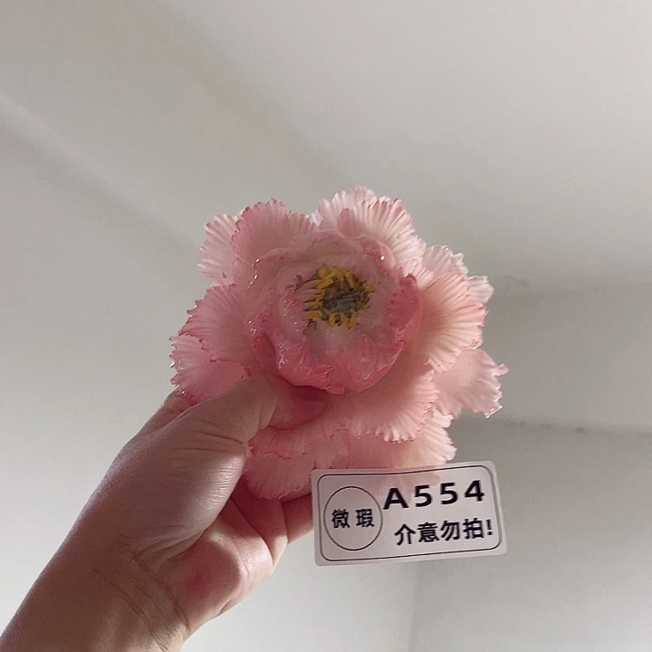 瓷片纯陶瓷手工捏花