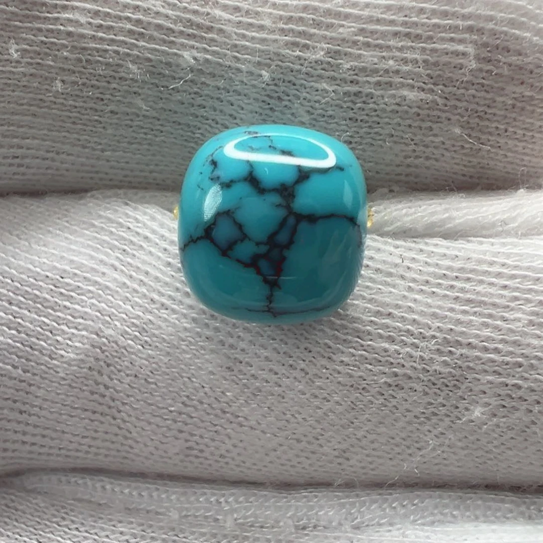 绿松石未镶嵌老型珠10.5