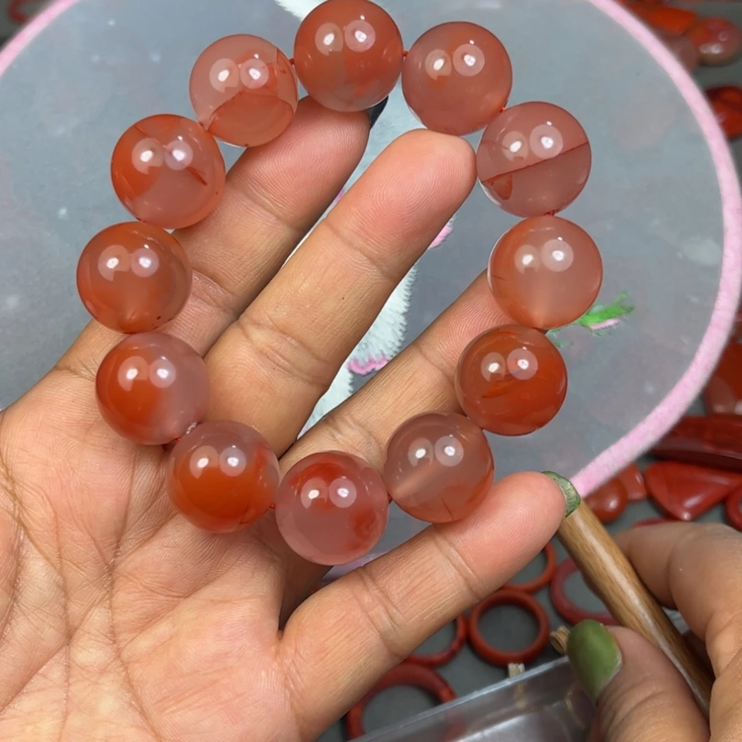 南红玛瑙未镶嵌手串