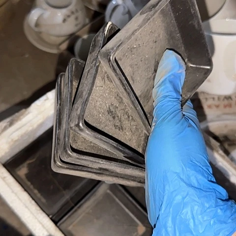 瓷片国营厂库存微瑕4个8厘米