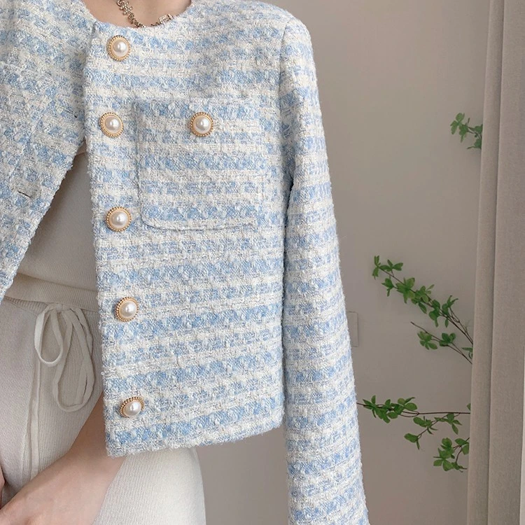 有内里薄款外套女棉衣小香风春季新款法式设计感小众宽松短款气质