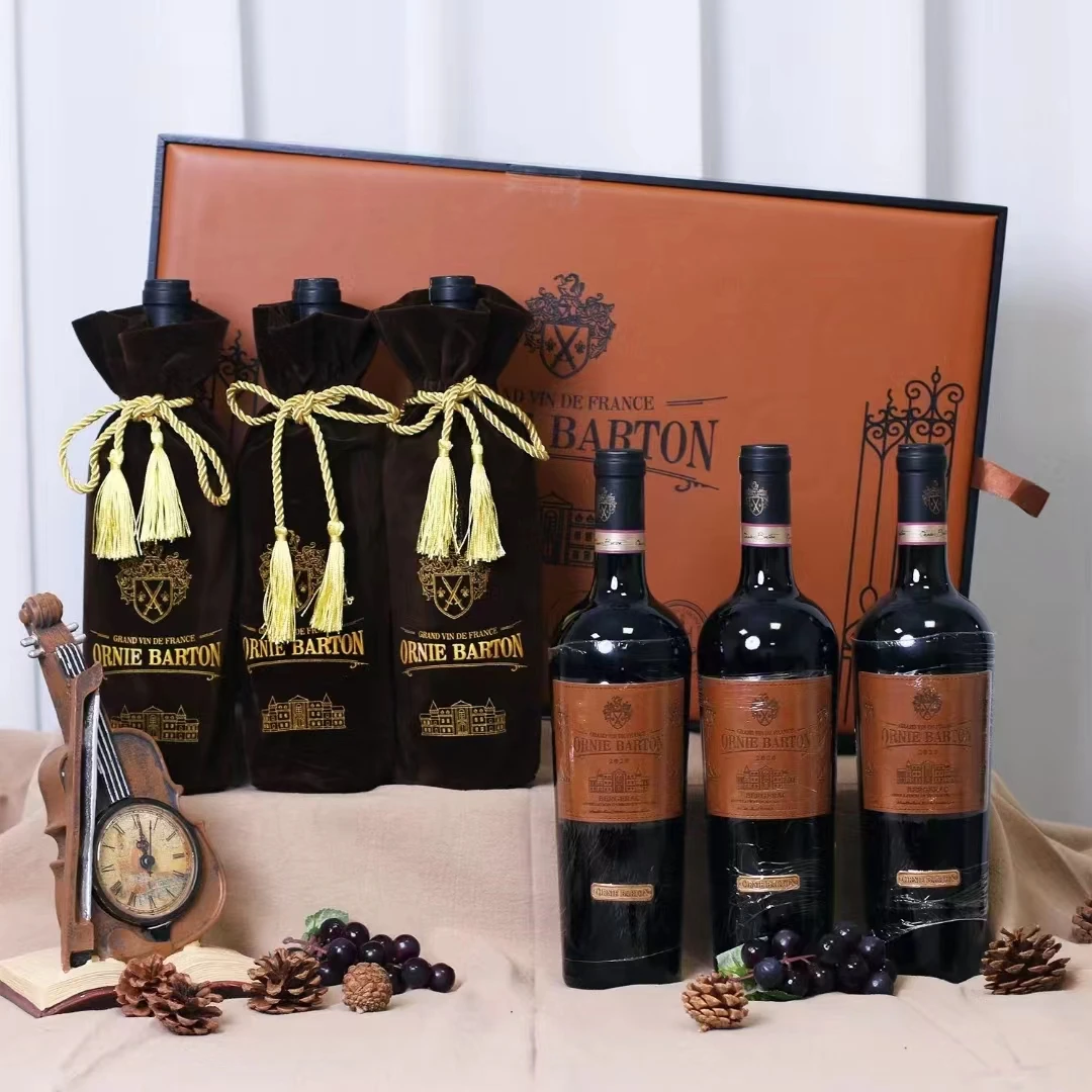 【 原瓶进口】法国欧尼巴顿 家族荣耀干红葡萄酒750ml*六支礼盒装