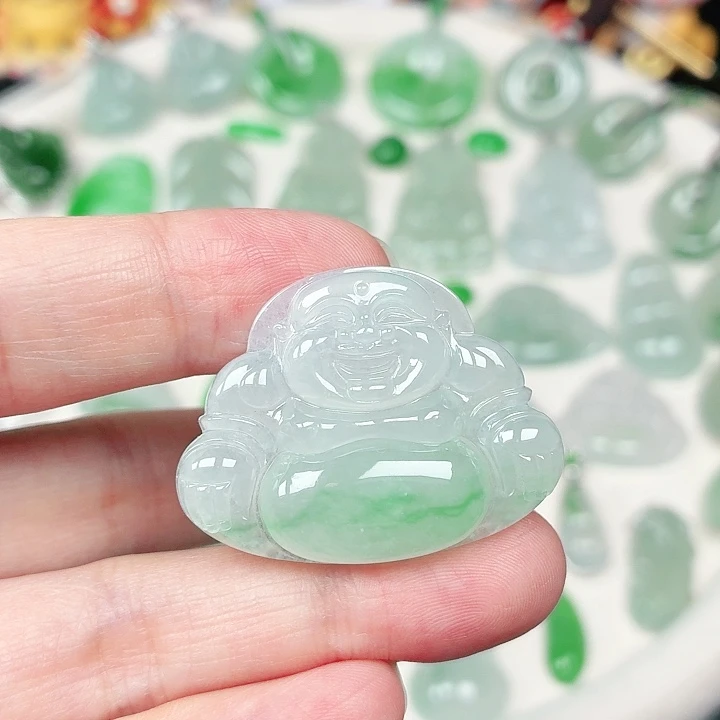 颈饰未镶嵌翡翠缅甸天然A货翡翠