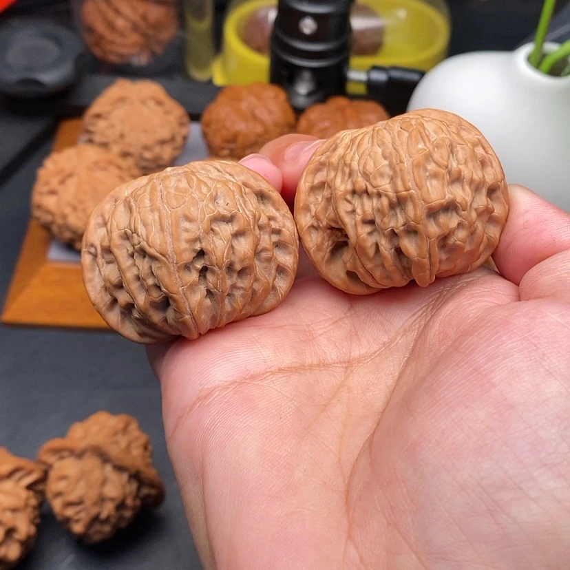 【闪购商品】文玩核桃把件磨盘全品42