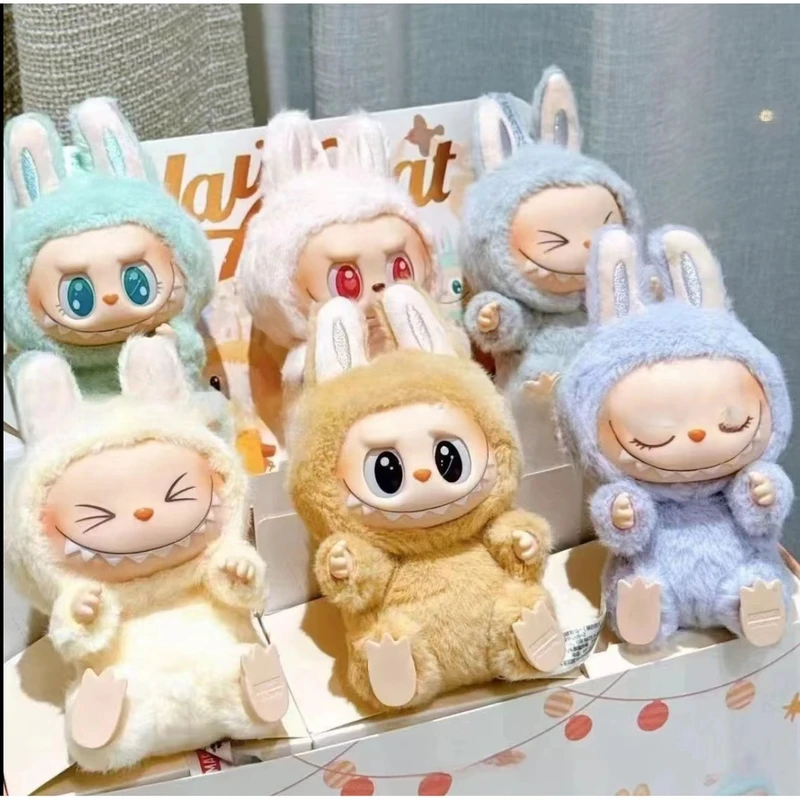 【高货国版】潮玩二代拉布拉嘟坐坐毛绒公仔搪胶玩具挂件盲盒盲袋子