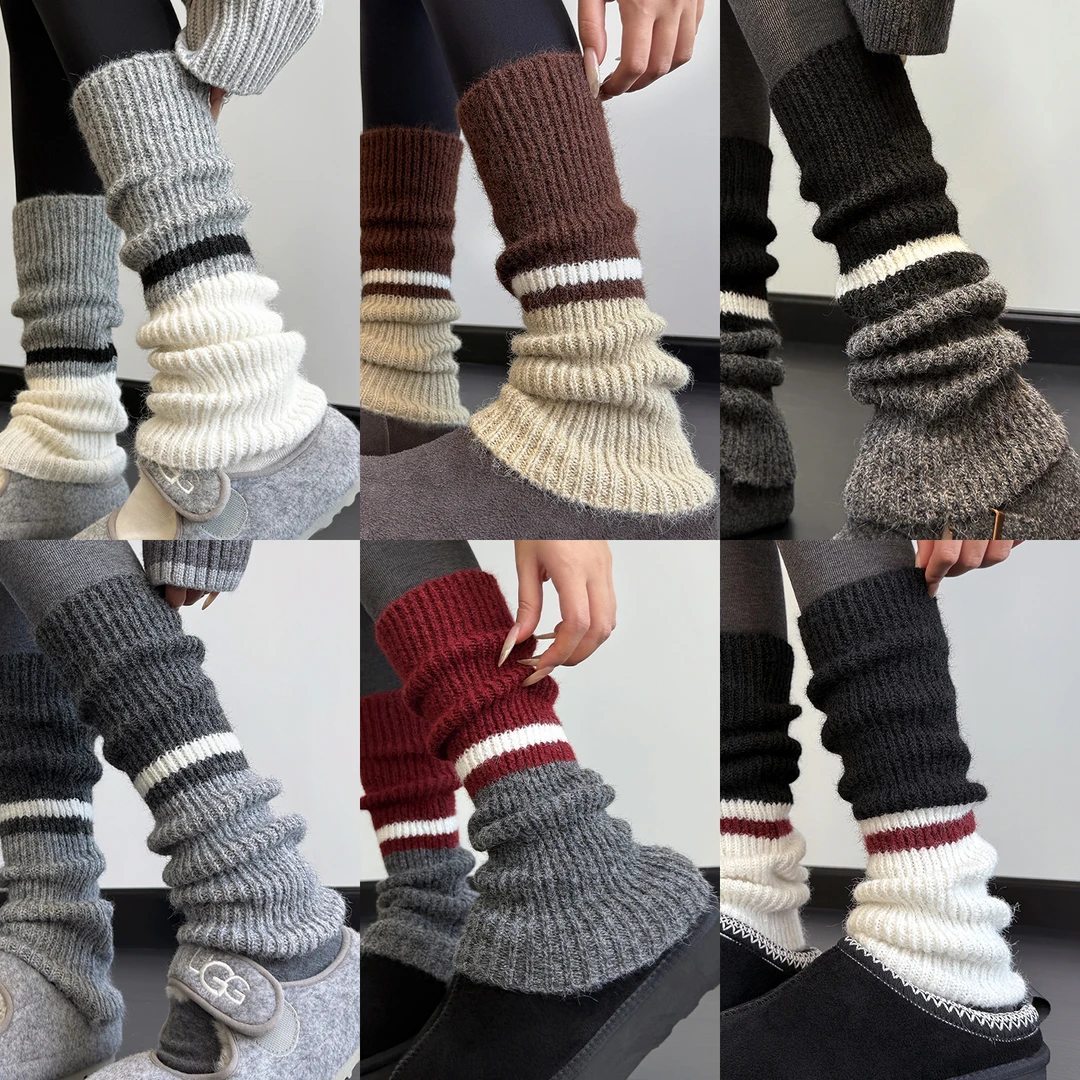 雪地靴袜套堆堆袜2025新款爆款加厚针织袜套保暖秋冬小腿袜子冬季