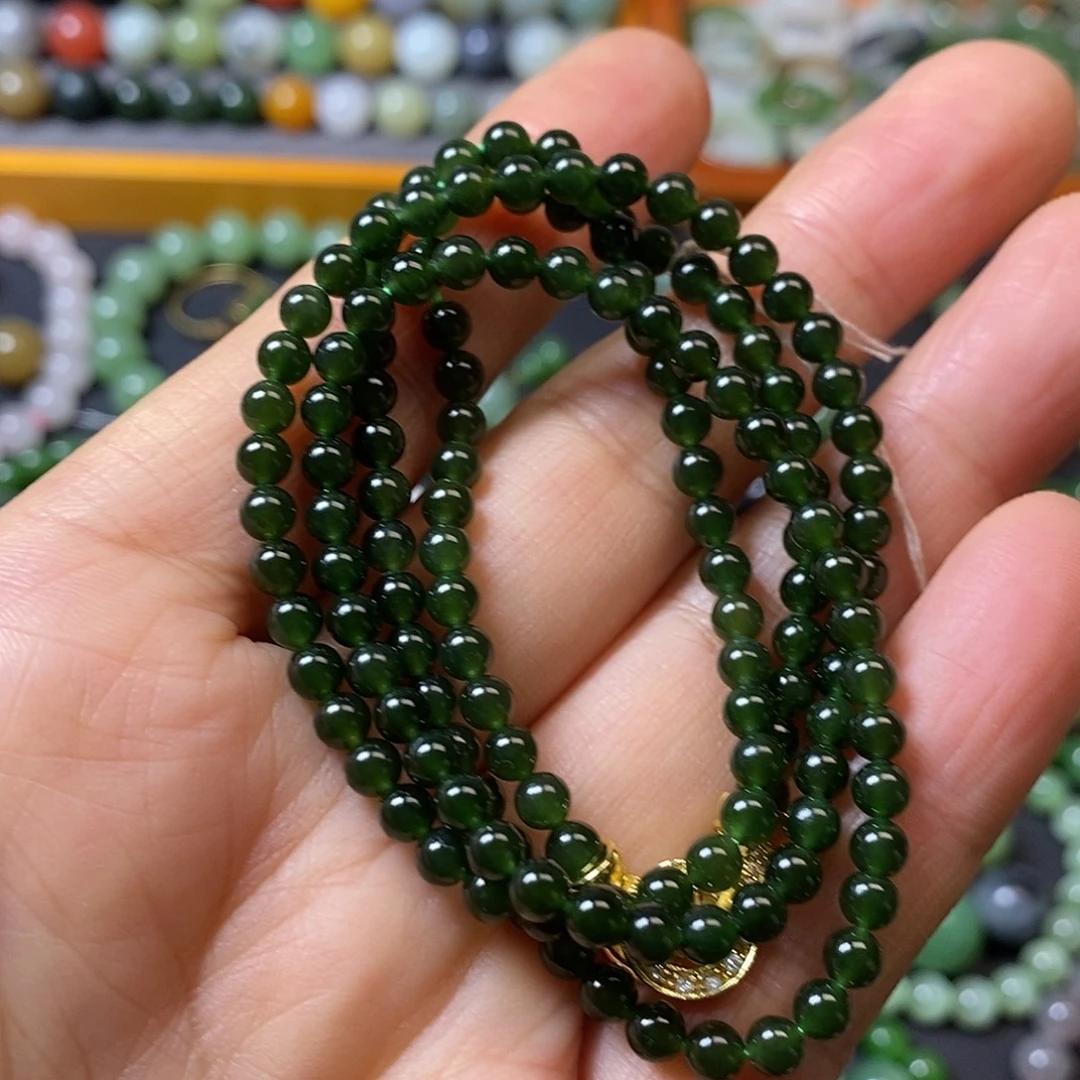 和田玉未镶嵌手链