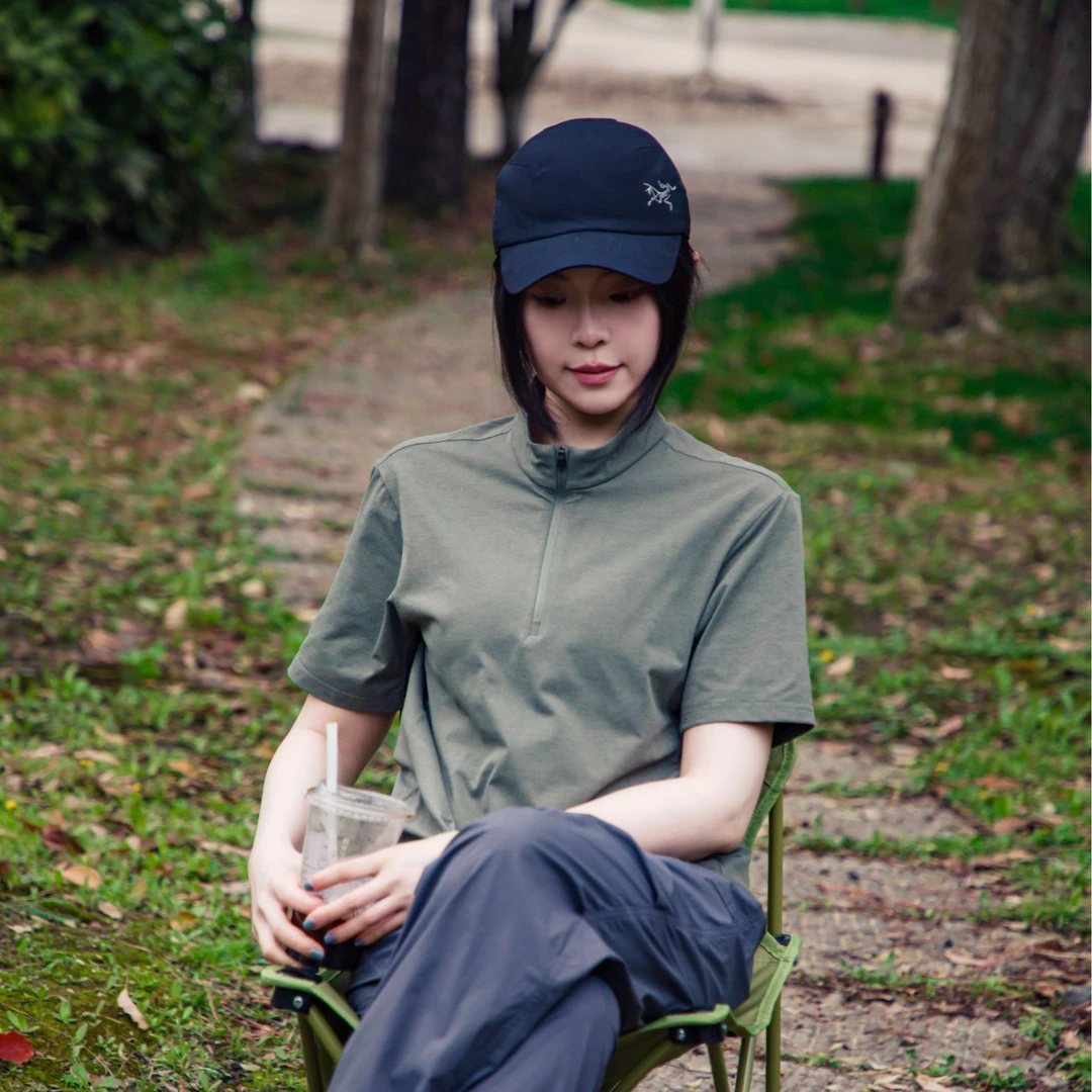 正品索罗娜工艺】夏季男女款个性半拉链打底！UV防晒休闲速干短袖