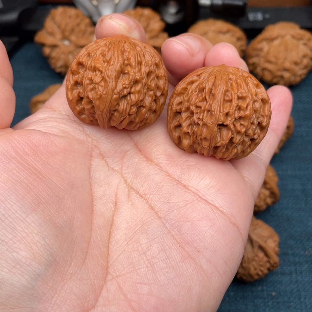 文玩核桃把件磨盘35