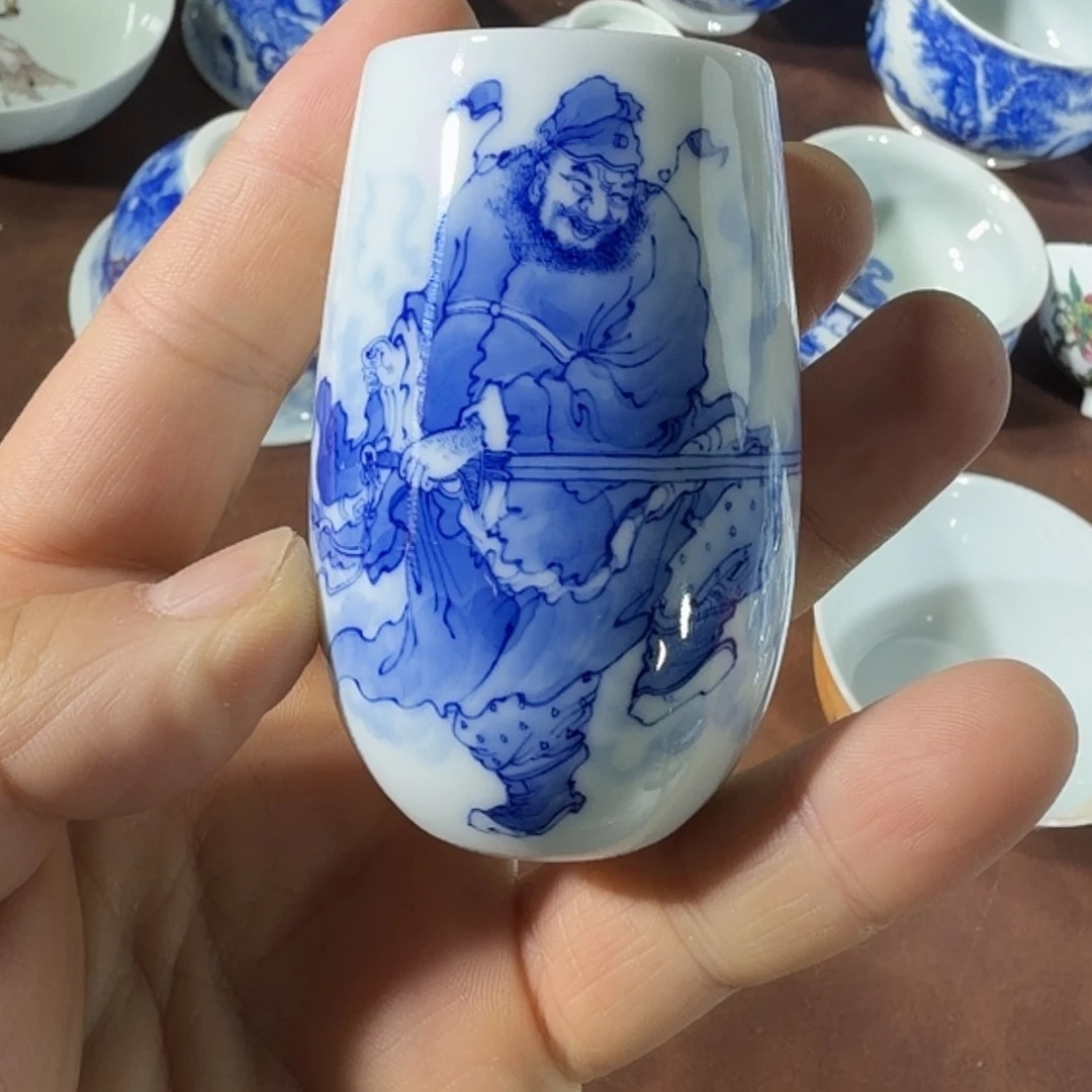 陶杯子手工手绘的陶瓷杯