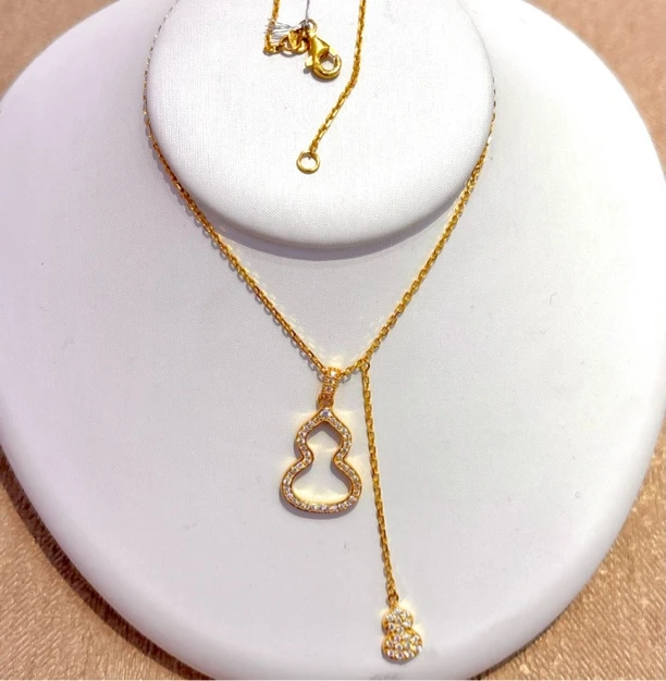 足金百搭葫芦套链7.72g