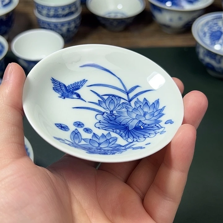 景德镇纯手工手绘杯碟