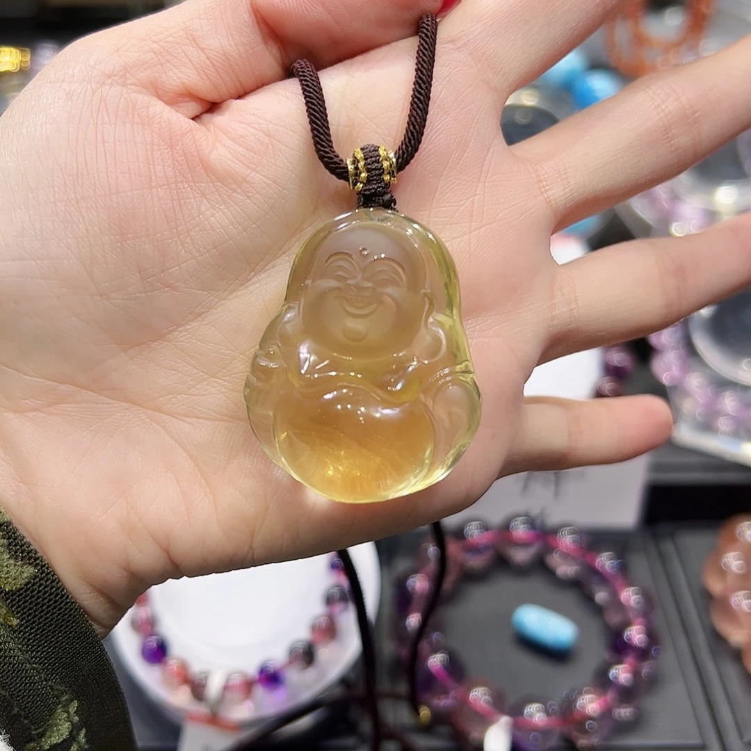 籽***阳水晶未镶嵌手链Sg03佛公黄水