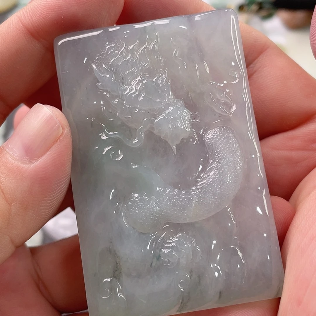 吊坠(不含链)未镶嵌翡翠龙牌