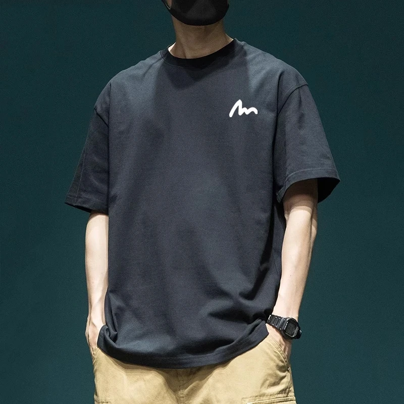 仓石一树潮牌印花索罗娜短袖t恤男款夏季凉感宽松休闲圆领半袖衫