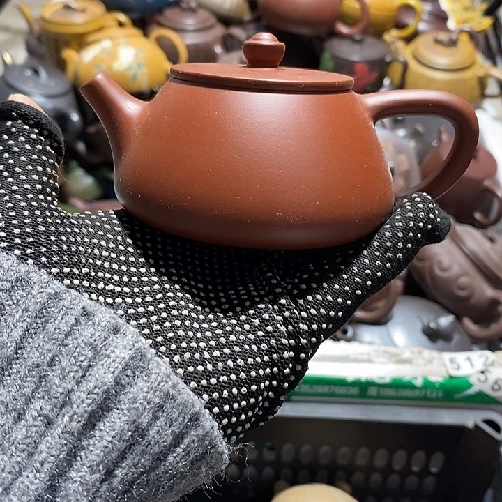 紫砂茶壶纽裂微瑕