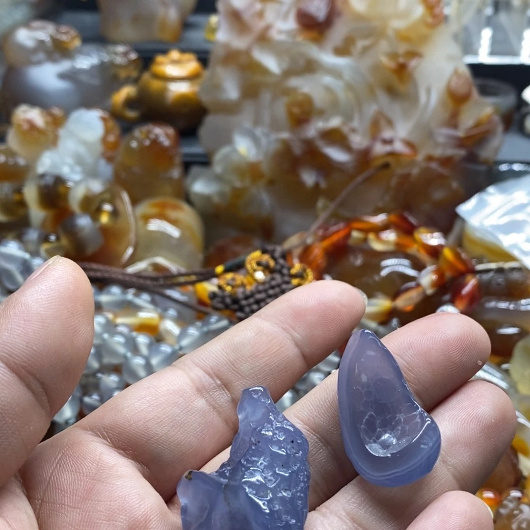 玛瑙/玉髓颈饰未镶嵌逆*