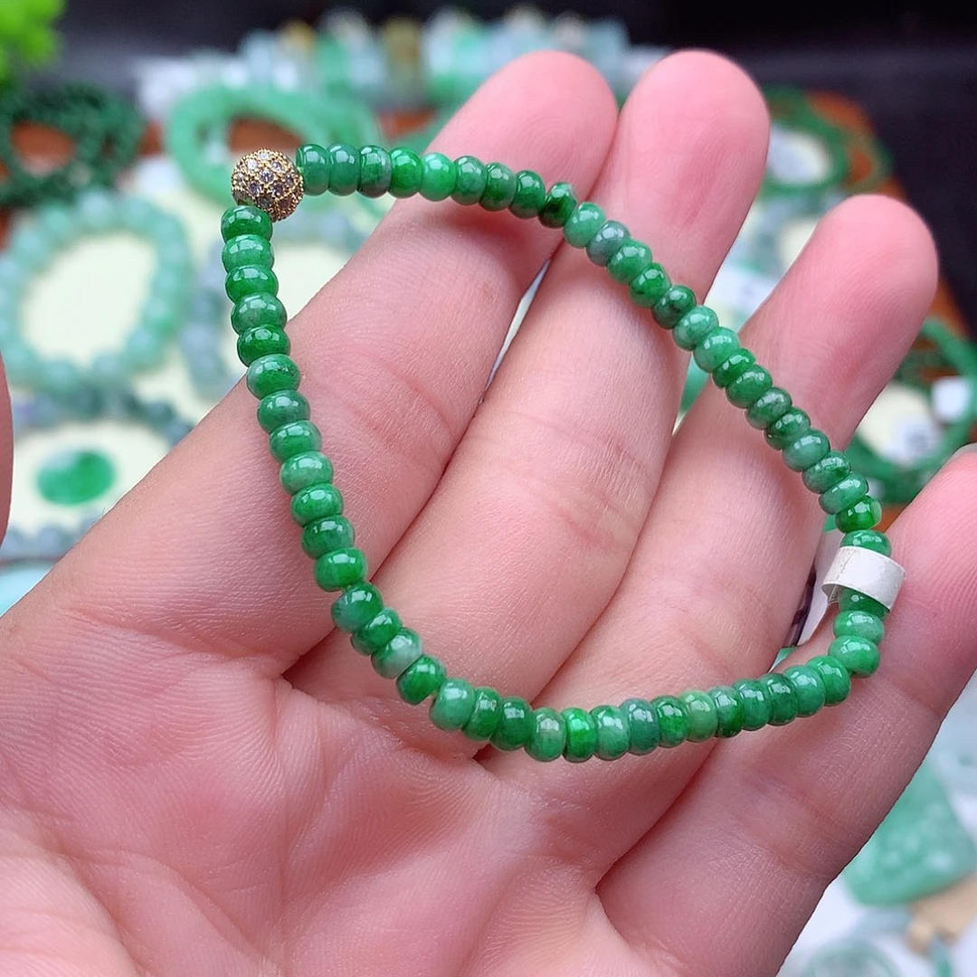 翡翠未镶嵌项链手串