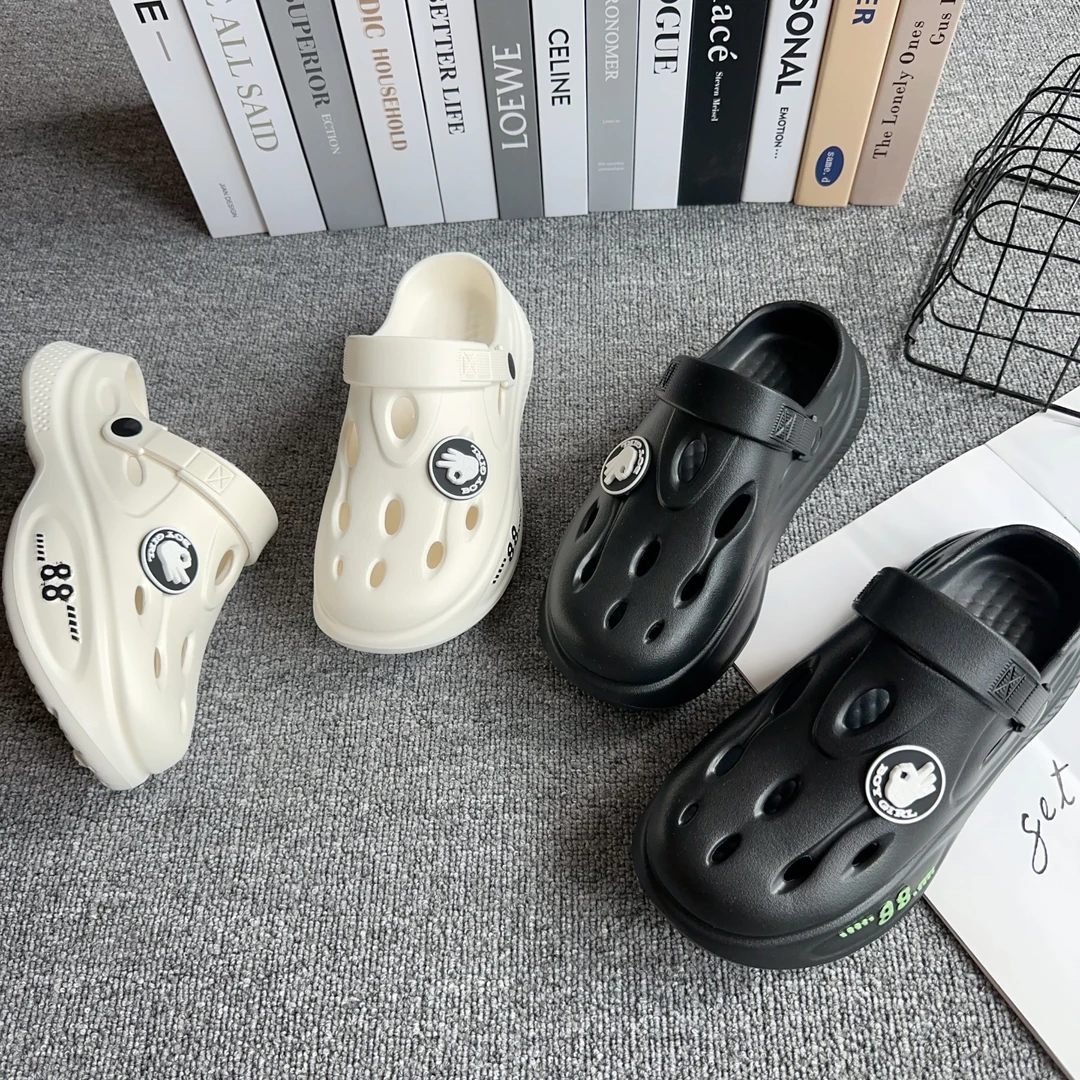 一脚蹬两穿男女款户外沙滩鞋夏季凉鞋防滑耐磨洞洞鞋吸汗透气舒适