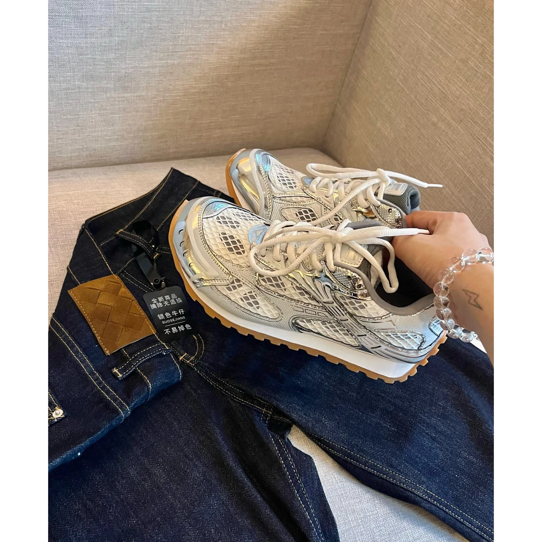 【蝶Or跑步鞋】银角大王25春夏网面透气百搭男士运动休闲鞋时尚